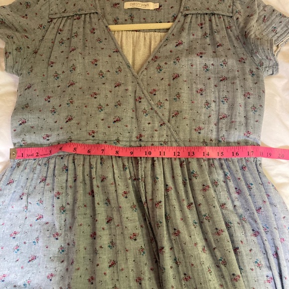 Christy Dawn Dawn dress in chambray floral, s - Picture 8 of 10